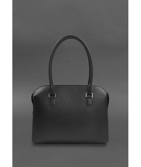 Women's leather bag Business black Crust