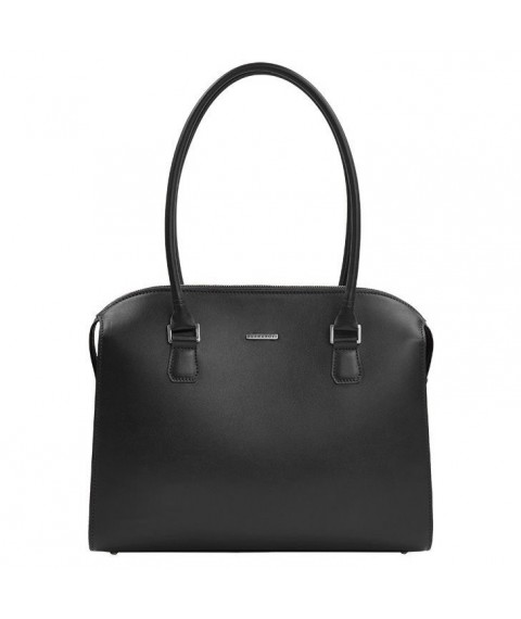 Women's leather bag Business black Crust