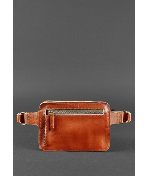Dropbag Mini leather belt bag light brown