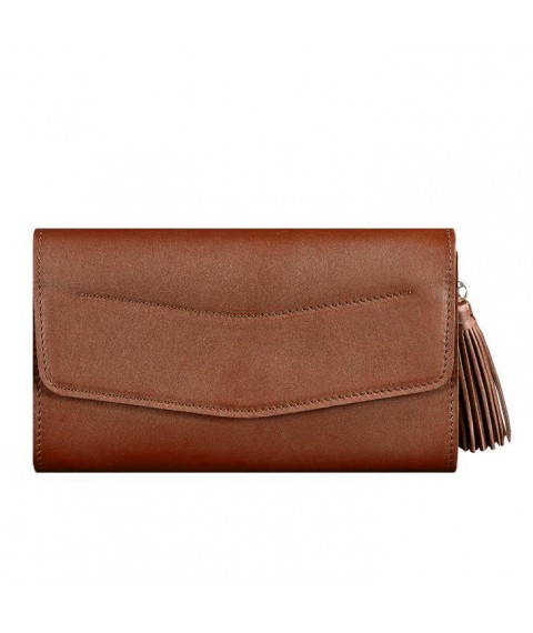 Women's leather bag Alice light brown Crust