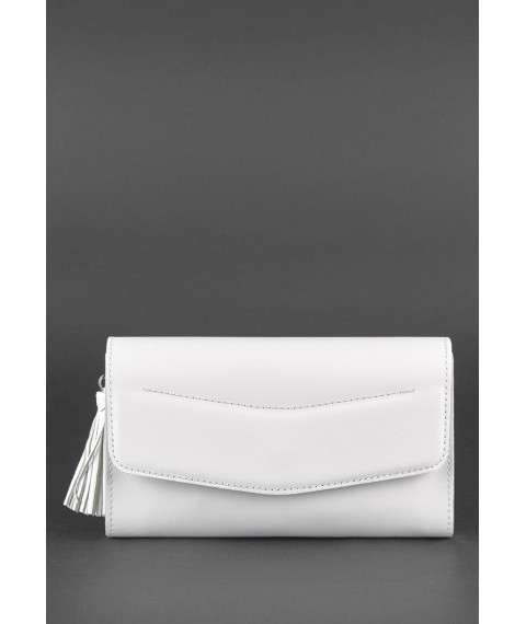 White leather women's bag Alice