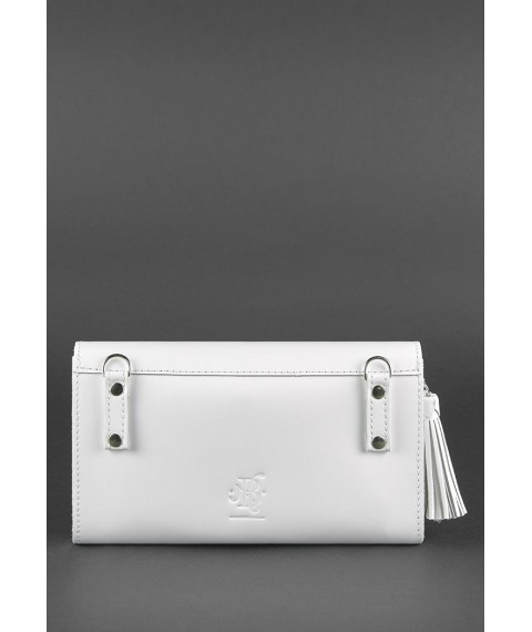 White leather women's bag Alice