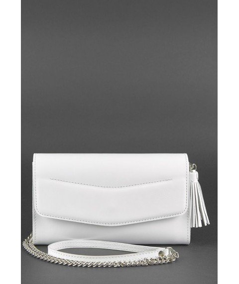 White leather women's bag Alice