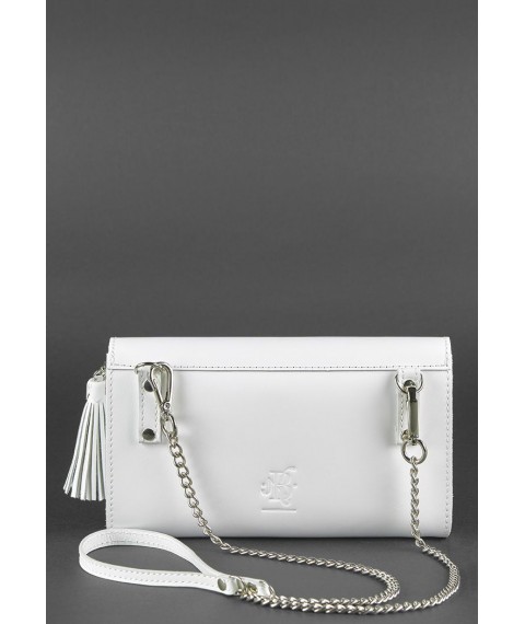 White leather women's bag Alice