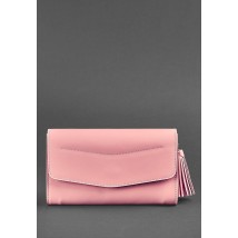 Шкіряна жіноча сумка Еліс рожева