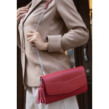 Women's leather bag Alice red Crust