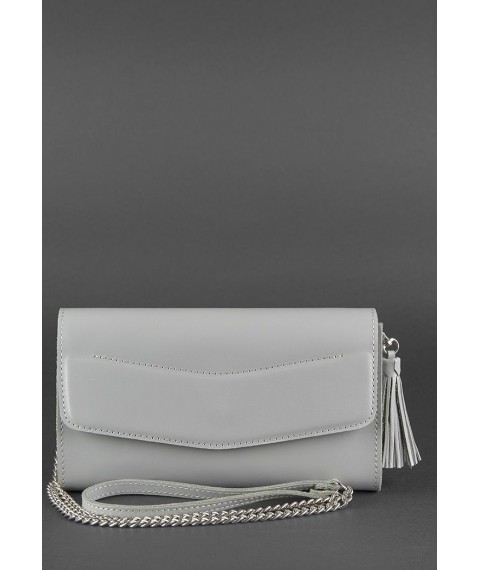 Leather women's bag Alice gray