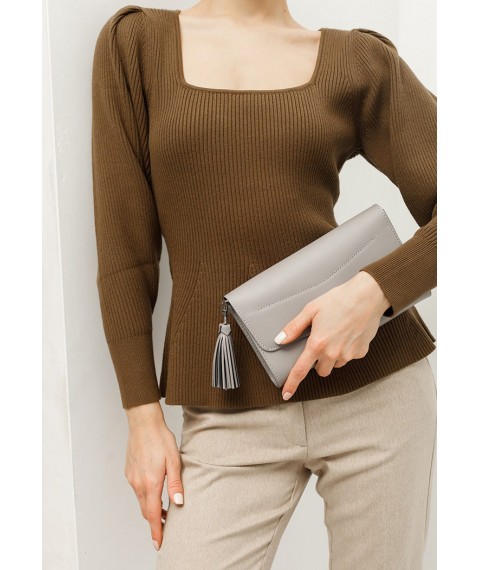 Leather women's bag Alice gray