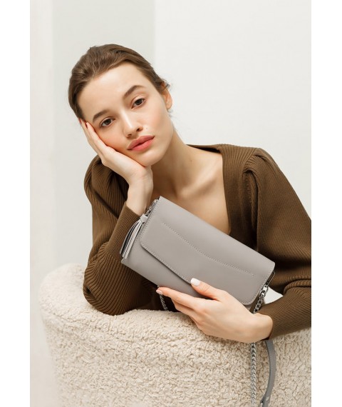 Leather women's bag Alice gray