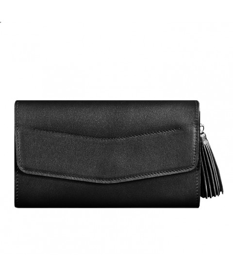 Women's leather bag Alice charcoal black