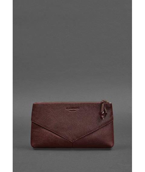 Women's leather cosmetic bag 1.0 burgundy