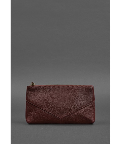 Women's leather cosmetic bag 1.0 burgundy