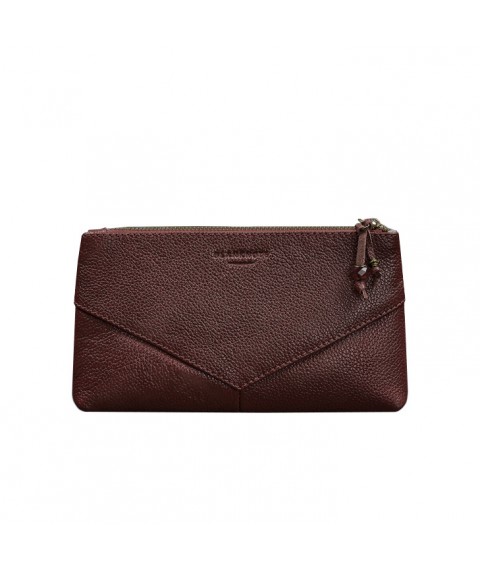 Women's leather cosmetic bag 1.0 burgundy