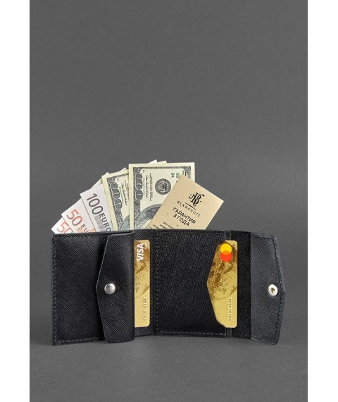 Leather wallet 2.1 black Blackwood