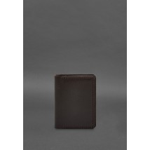 Leather cover for driver's license, ID and plastic cards 2.1 brown