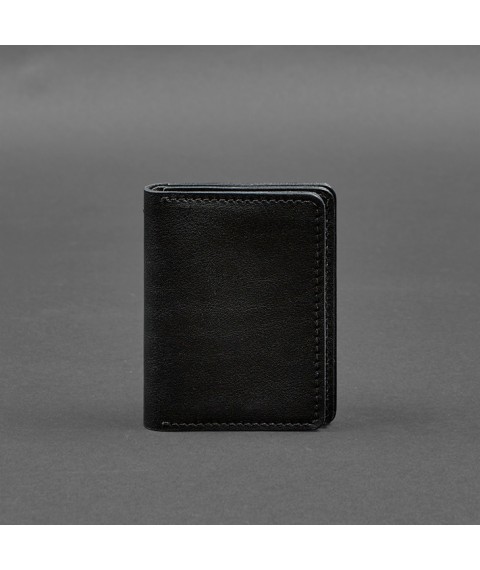 Leather cover for driver's license, ID and plastic cards 2.0 black