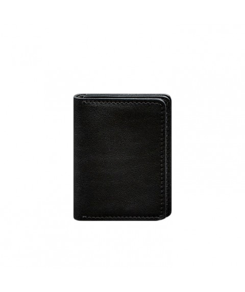 Leather cover for driver's license, ID and plastic cards 2.0 black