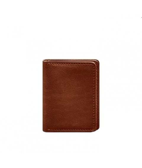 Leather cover for driver's license, ID and plastic cards 2.0 light brown