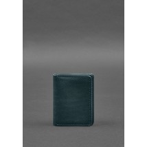 Leather cover for driver's license, ID and plastic cards 2.0 green