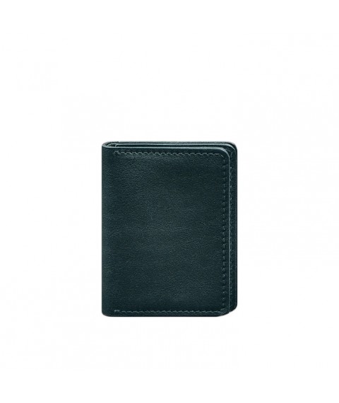 Leather cover for driver's license, ID and plastic cards 2.0 green