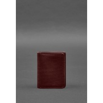 Leather cover for driver's license, ID and plastic cards 2.0 burgundy