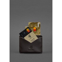 Кожаная визитница 5.0 коричневая