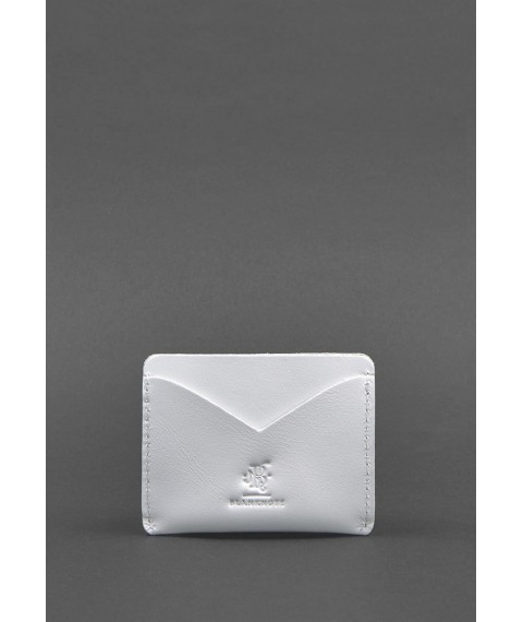 Women's leather business card holder 5.0 white