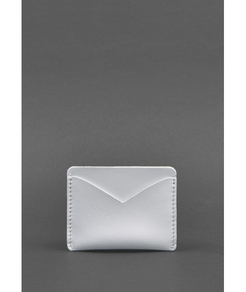 Women's leather business card holder 5.0 white