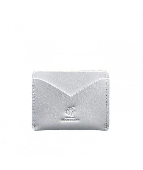 Women's leather business card holder 5.0 white