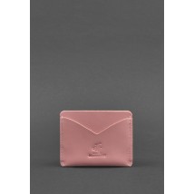 Women's leather business card holder 5.0 pink