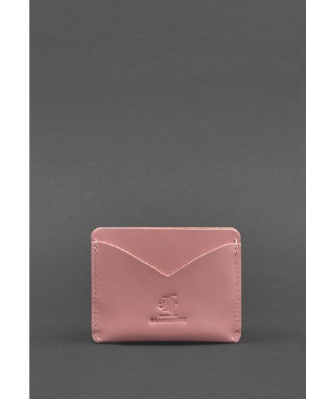 Women's leather business card holder 5.0 pink