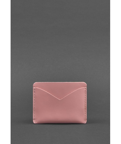 Women's leather business card holder 5.0 pink