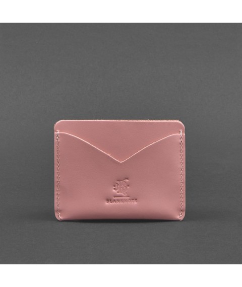 Women's leather business card holder 5.0 pink
