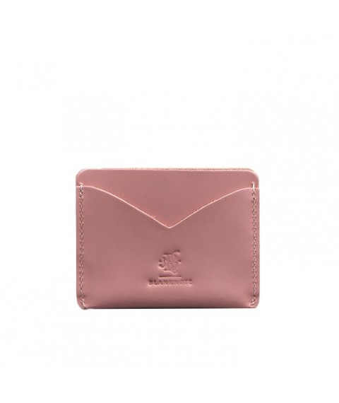 Women's leather business card holder 5.0 pink