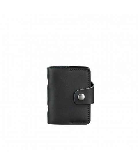 Leather card case 7.1 (Book) black