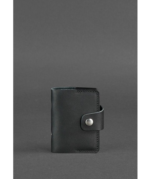 Leather card case 7.1 (Book) black