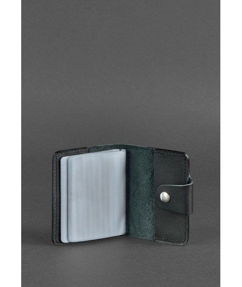 Leather card case 7.1 (Book) black