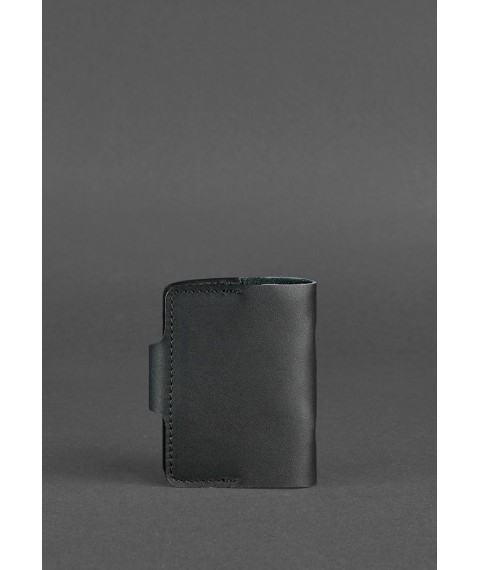 Leather card case 7.1 (Book) black