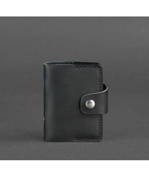 Leather card case 7.1 (Book) black