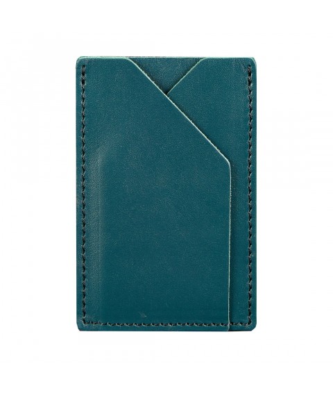 Women's leather card case 8.0 green