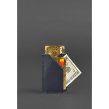 Leather card case 8.0 dark blue