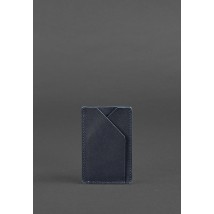 Leather card case 8.0 dark blue