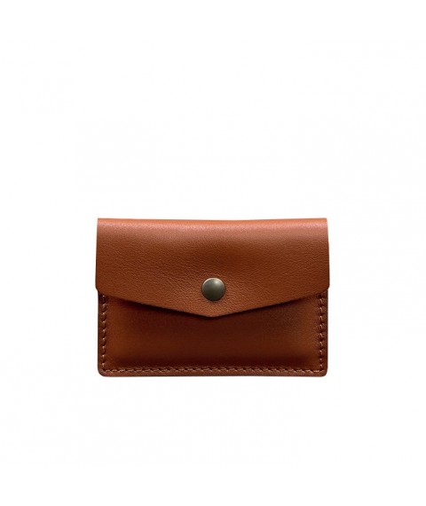 Leather card case 9.0 light brown crust