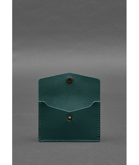 Leather card case 9.0 green crust