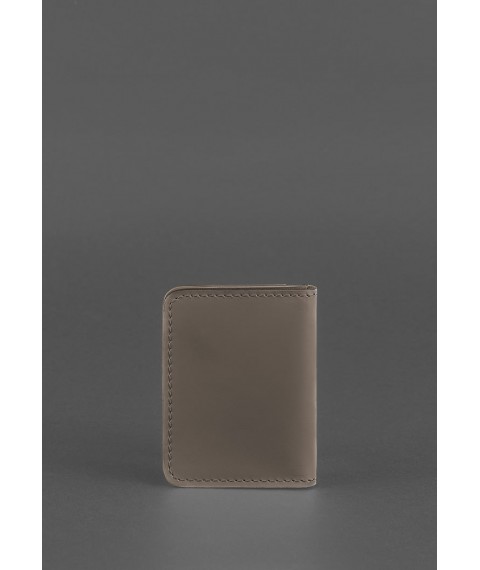Leather cover for ID-passport and driver's license 4.0 dark beige