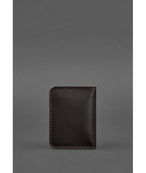 Leather cover for ID passport and driver's license 4.0 brown