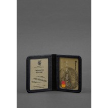 Обкладинка для ID-паспорта і водійських прав 4.0 чорна Crazy Horse