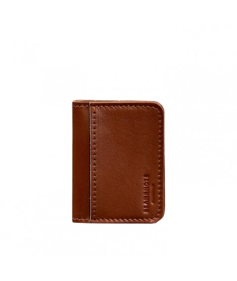 Leather cover for ID passport and driver's license 4.0 light brown