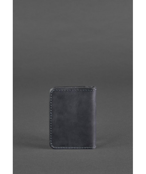Leather cover for ID passport and driver's license 4.0 blue