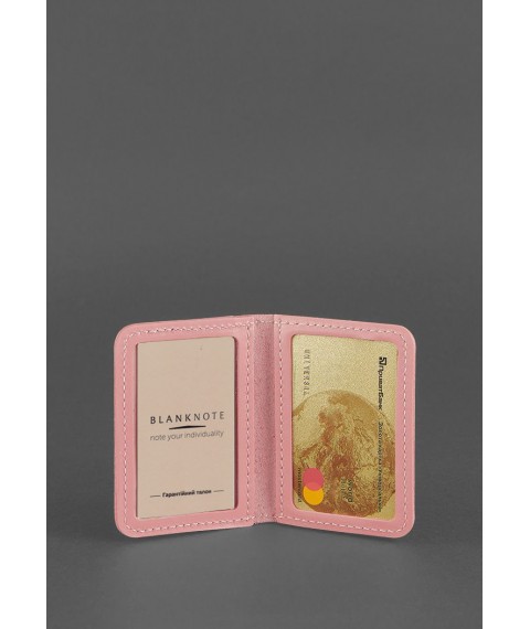 Women's leather cover for ID-passport and driver's license 4.0 Pink